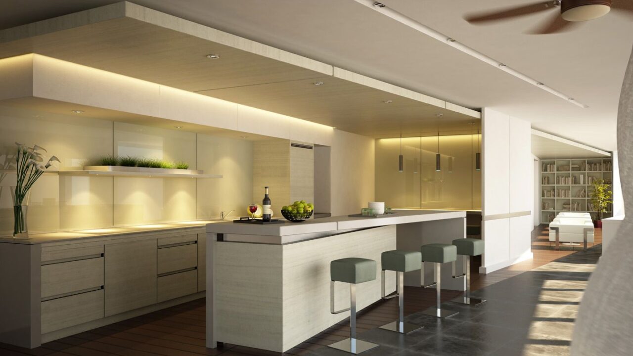 Haz que la luz entre a tu cocina con luces led