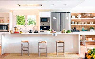 Cocinas abiertas para crear ambientes confortables